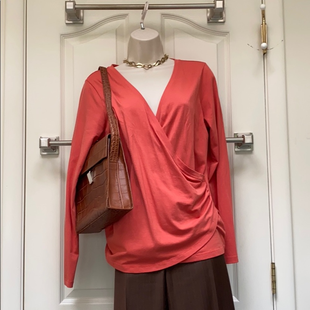LLBean long sleeve T-shirt material blouse 👚